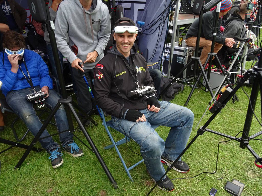 Gary smiling despite the Twister taking him out